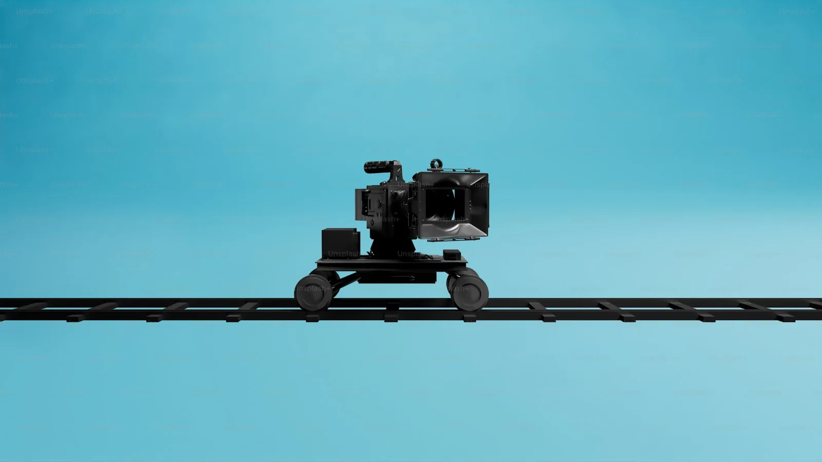 Cameră pe șină de slider / dolly, filmare pe rail pentru clip de produs